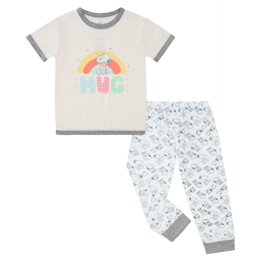 Special Edition - BBS x Peanuts Short Sleeve Shirt S04 Yellow + Pants S02 White