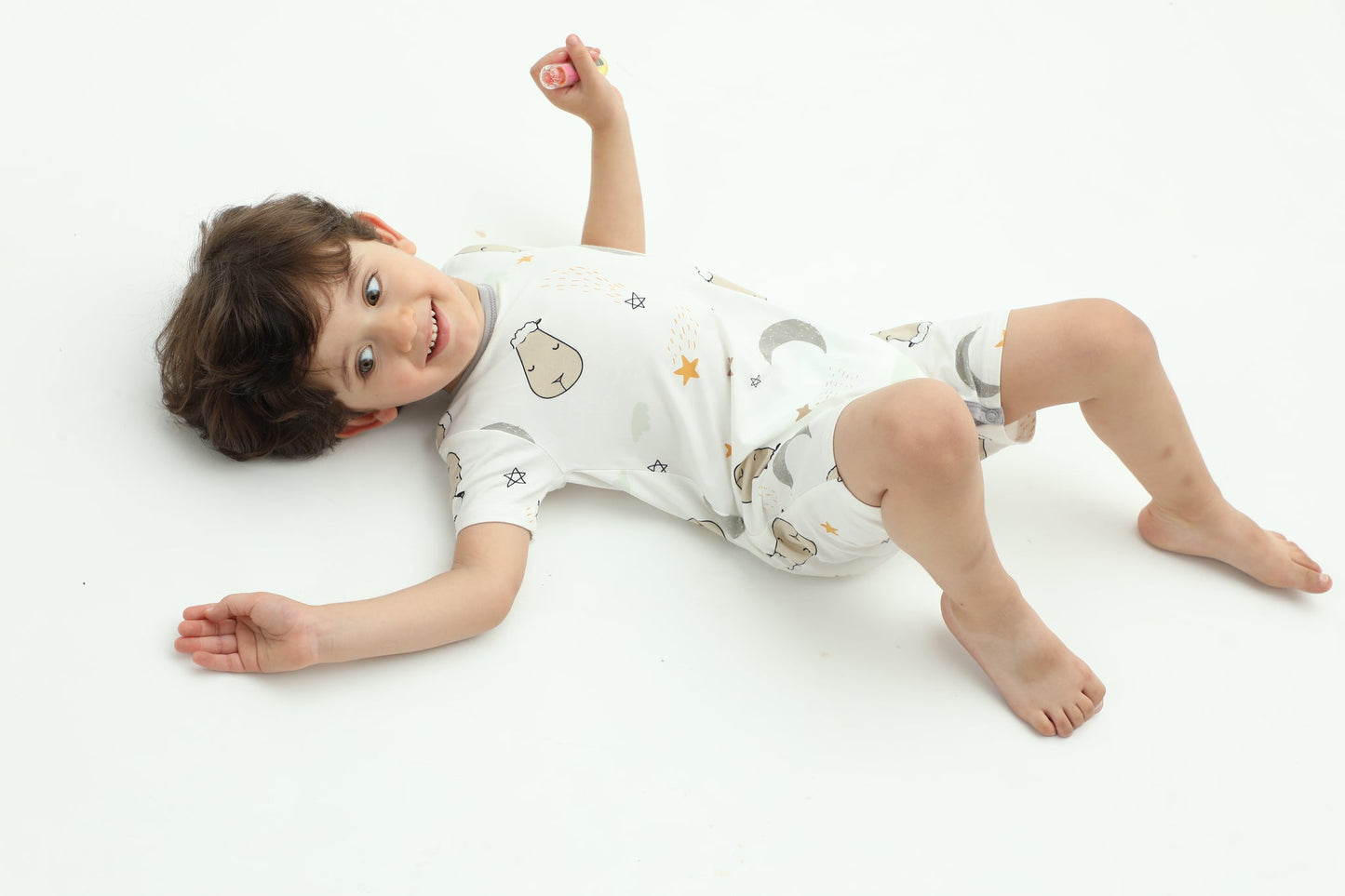 Special Edition - Romper Short Sleeve Goodnight Baa Baa White