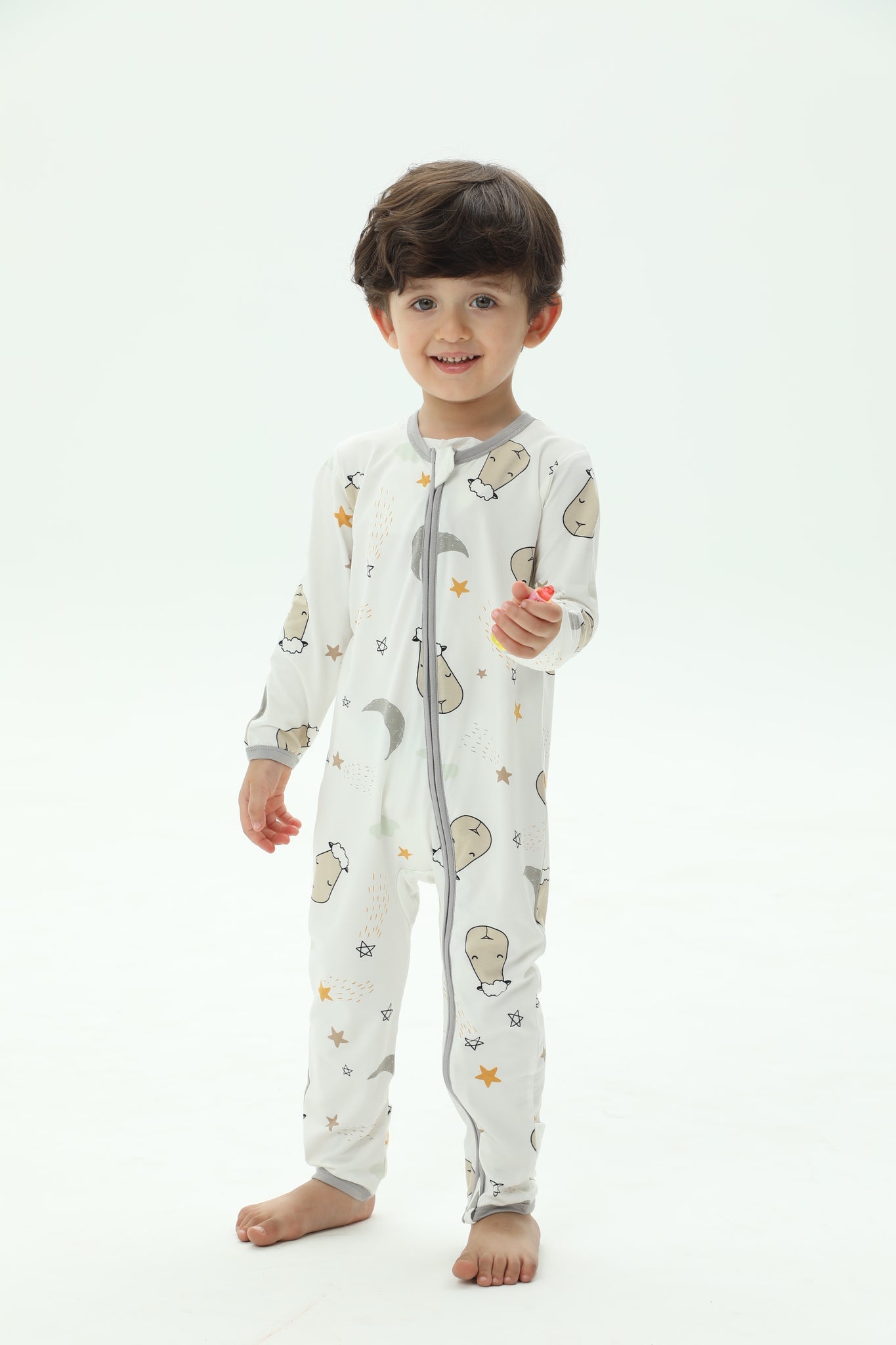 Special Edition - Romper Zip Goodnight Baa Baa White