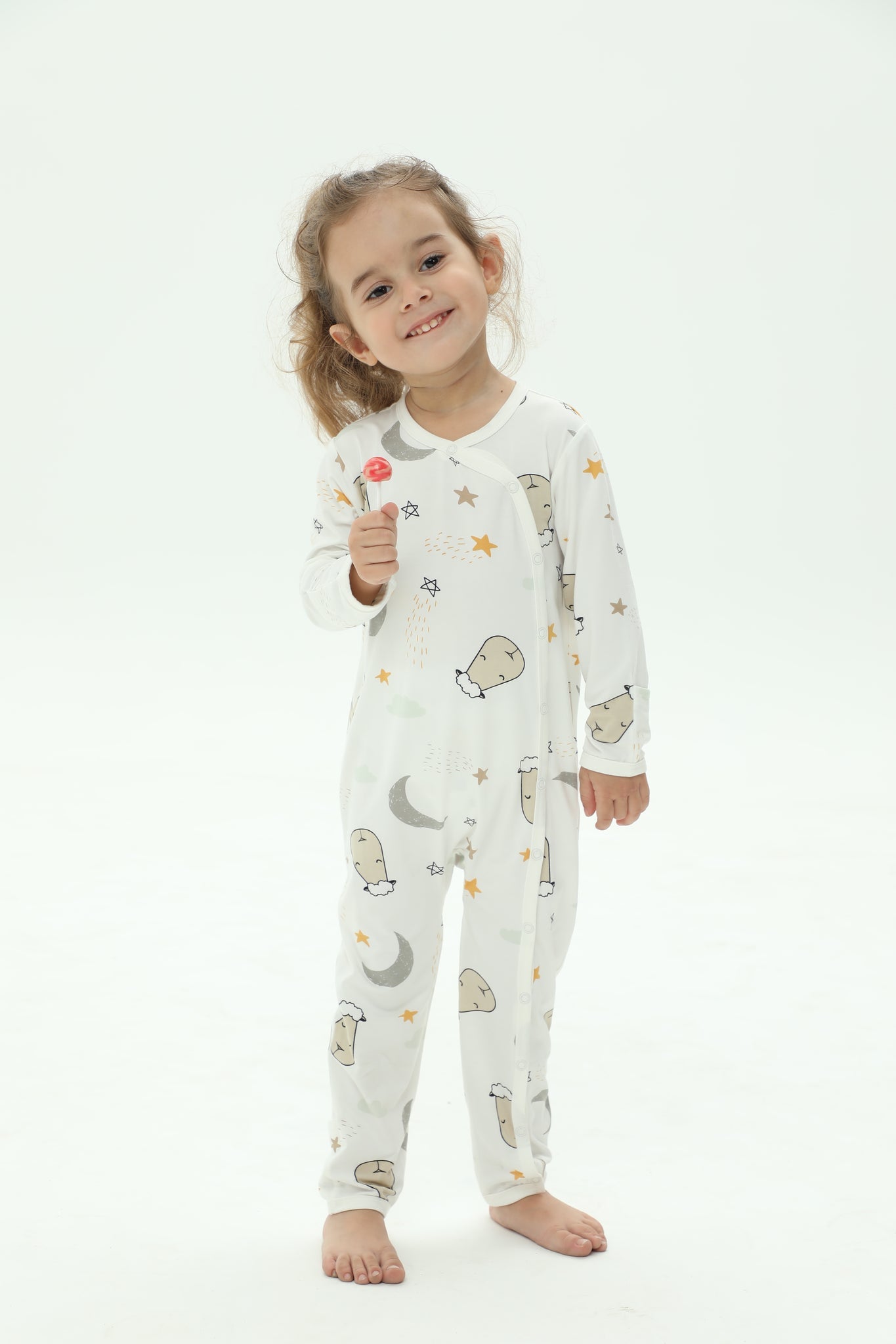 Special Edition - Romper Side Snap Goodnight Baa Baa White