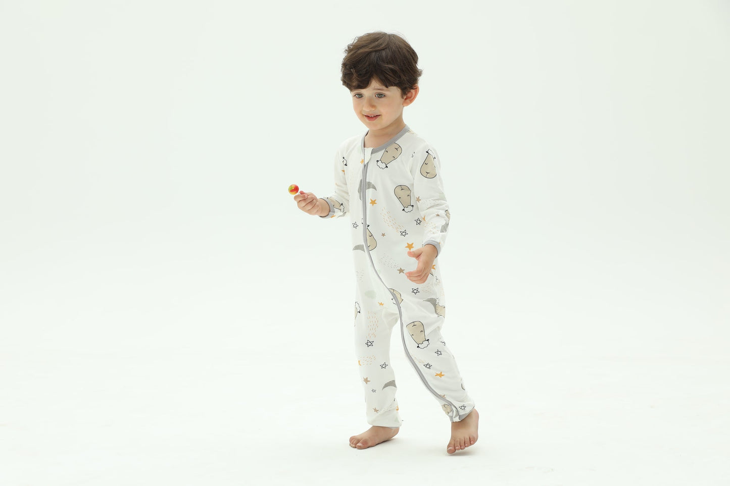 Special Edition - Romper Zip Goodnight Baa Baa White