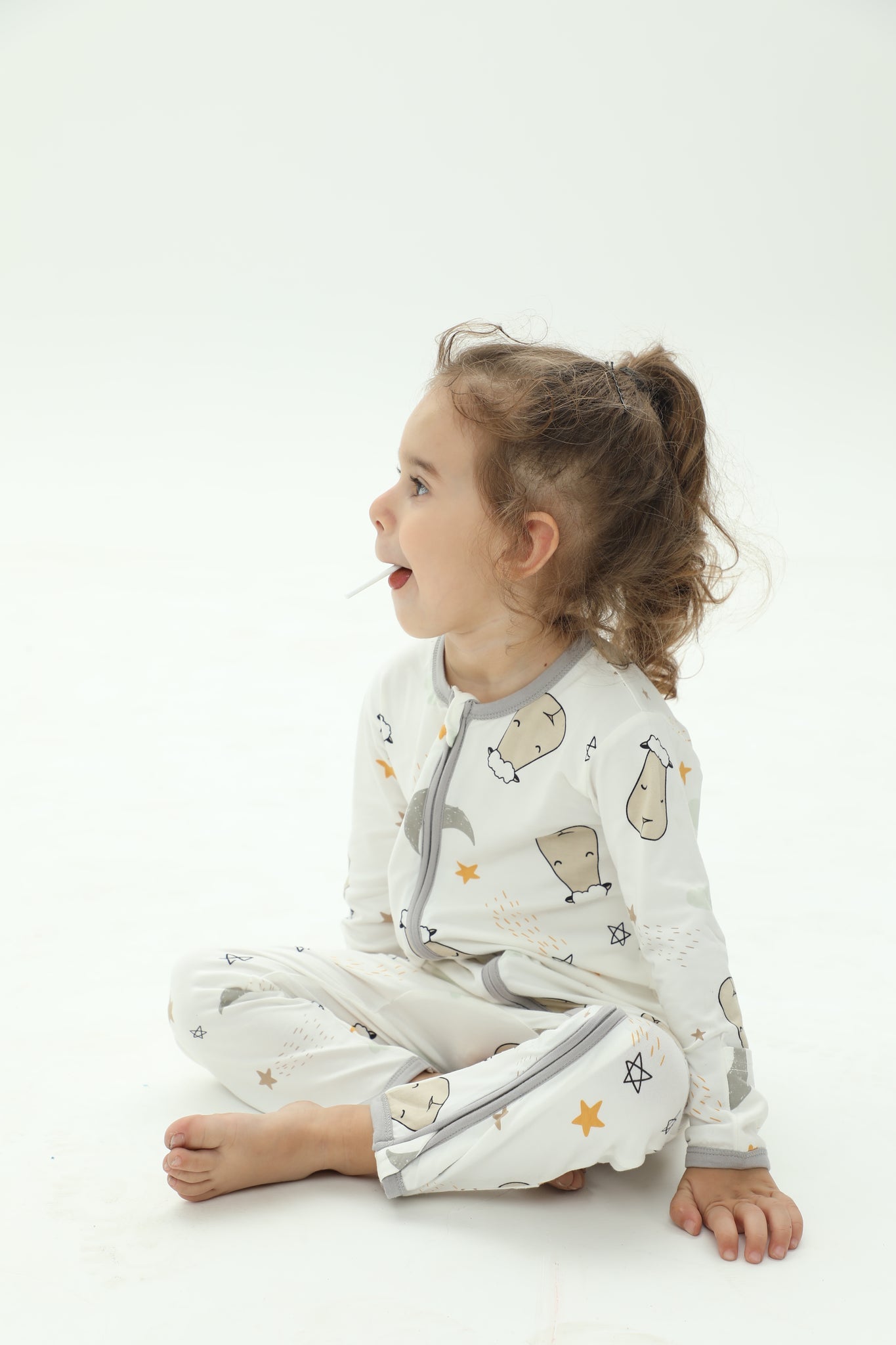 Special Edition - Romper Zip Goodnight Baa Baa White