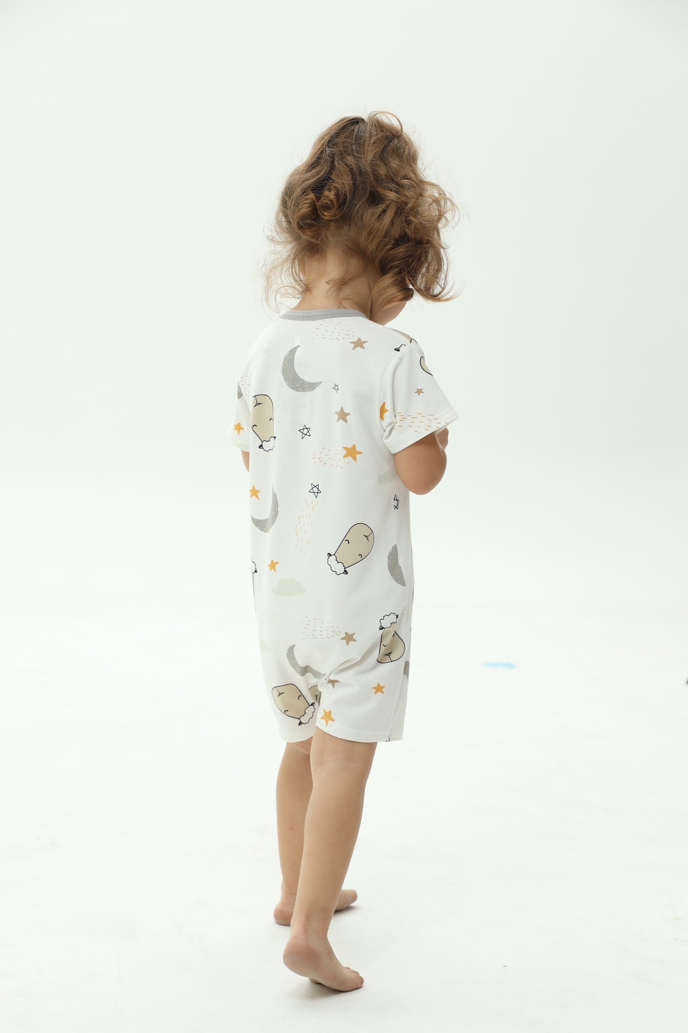 Special Edition - Romper Short Sleeve Goodnight Baa Baa White
