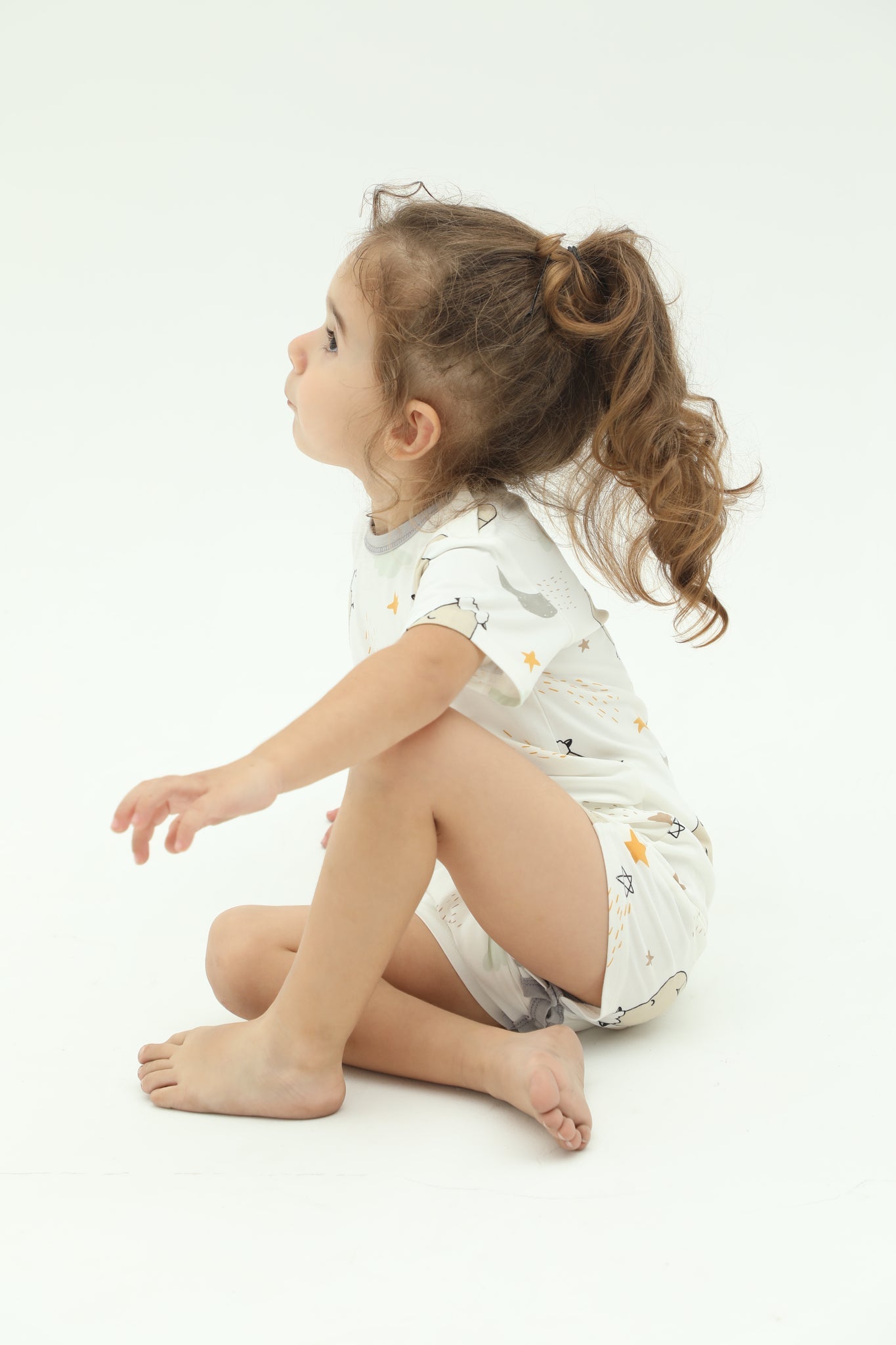 Special Edition - Romper Short Sleeve Goodnight Baa Baa White