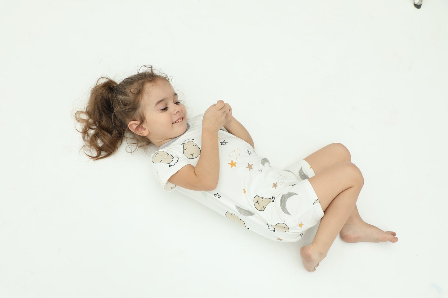 Special Edition - Romper Short Sleeve Goodnight Baa Baa White