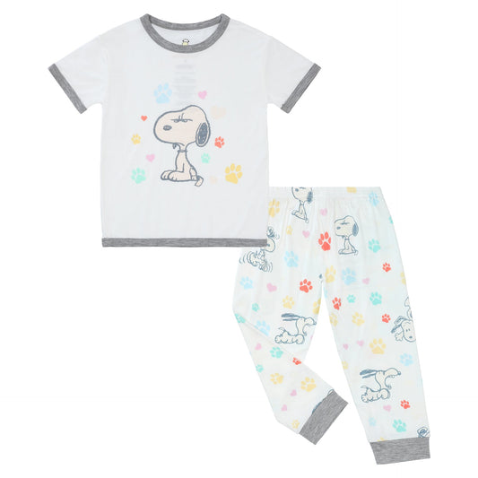 Special Edition - BBS x Peanuts Short Sleeve Shirt S03 White + Pants S01 White