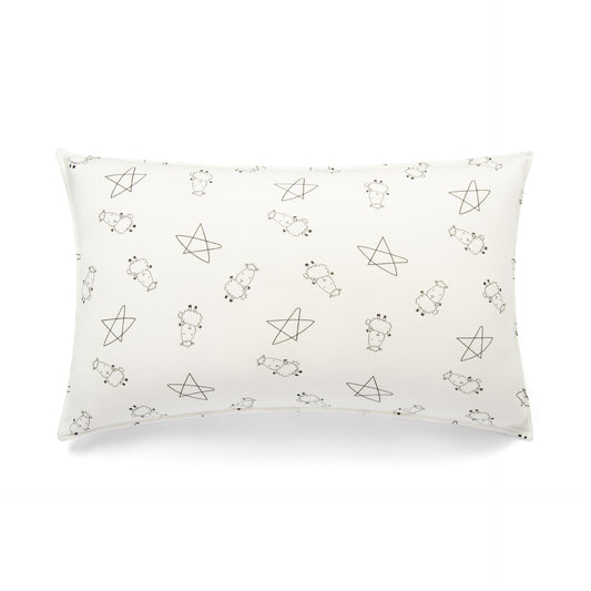 Head Pillow Cute Big Star & Sheepz White - Kids (30 x 47 cm)