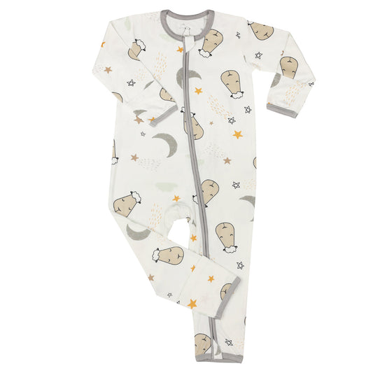 Special Edition - Romper Zip Goodnight Baa Baa White