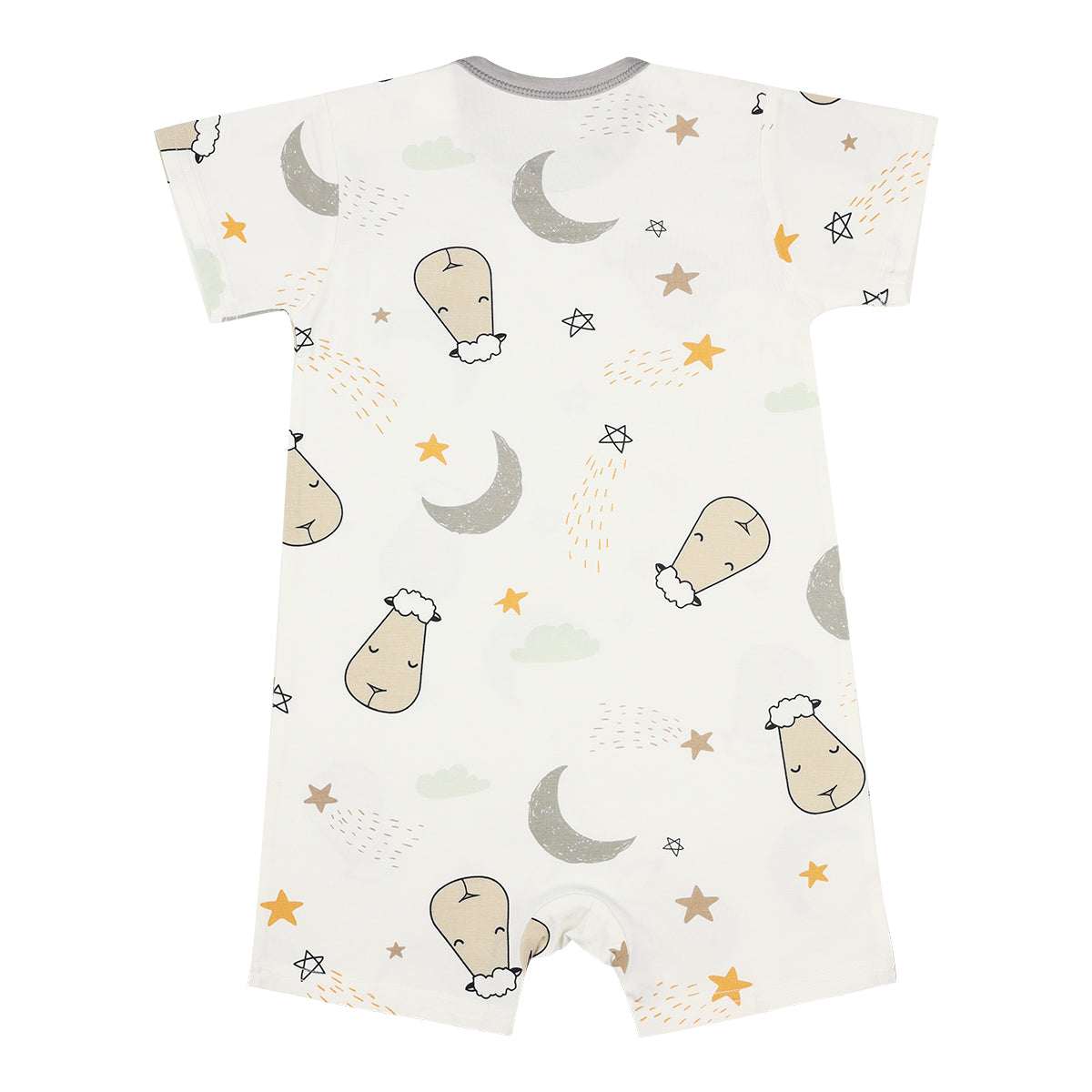 Special Edition - Romper Short Sleeve Goodnight Baa Baa White