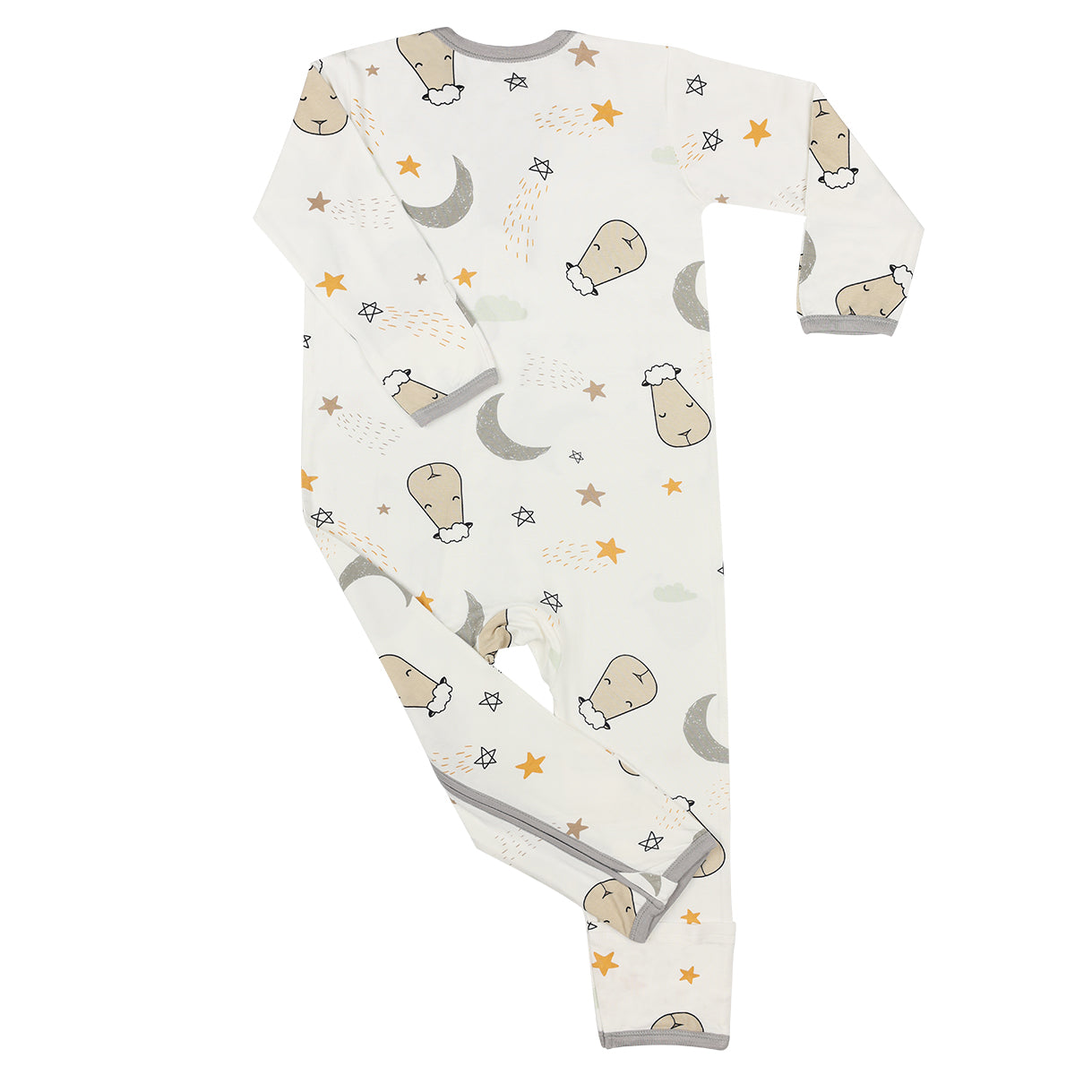 Special Edition - Romper Zip Goodnight Baa Baa White