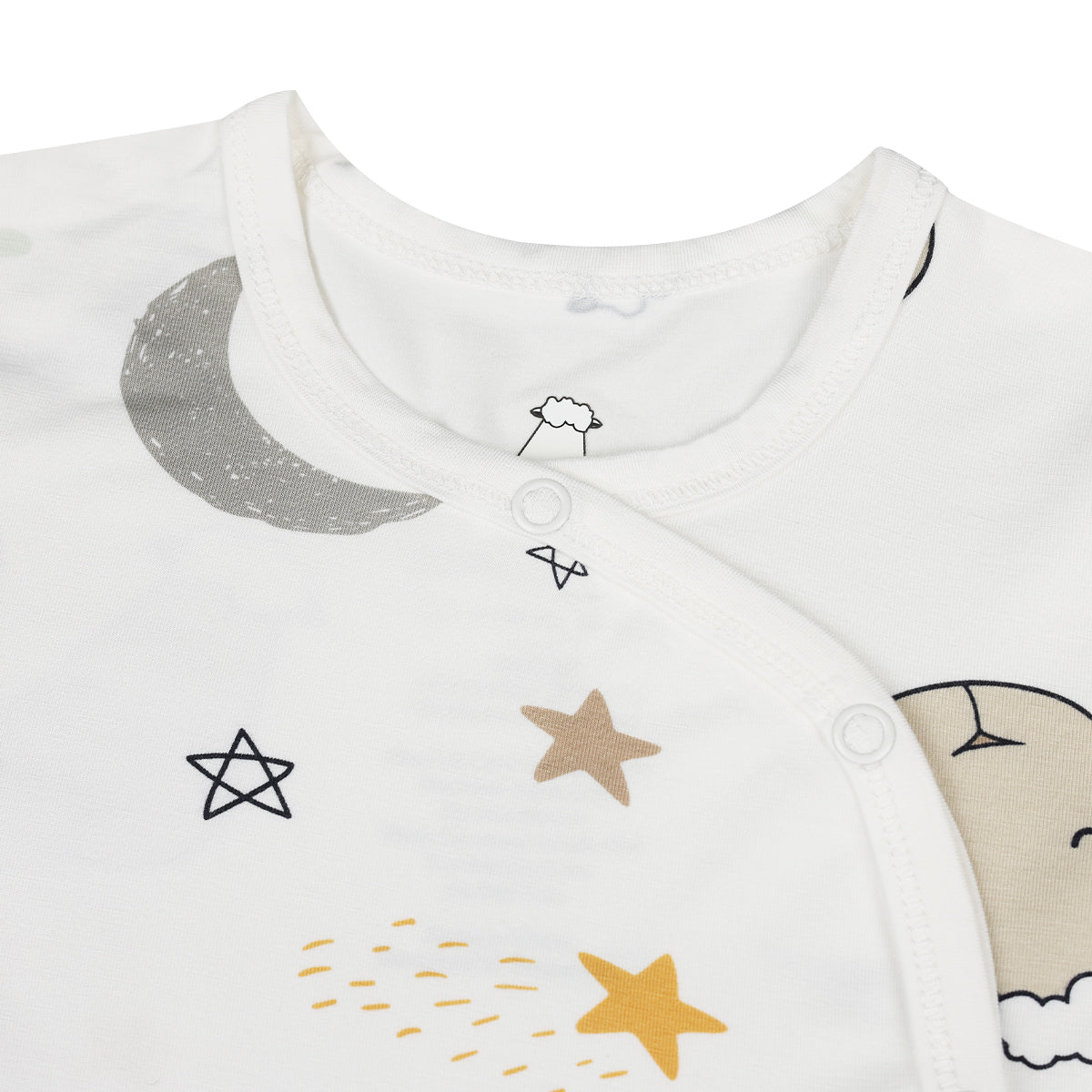 Special Edition - Romper Side Snap Goodnight Baa Baa White