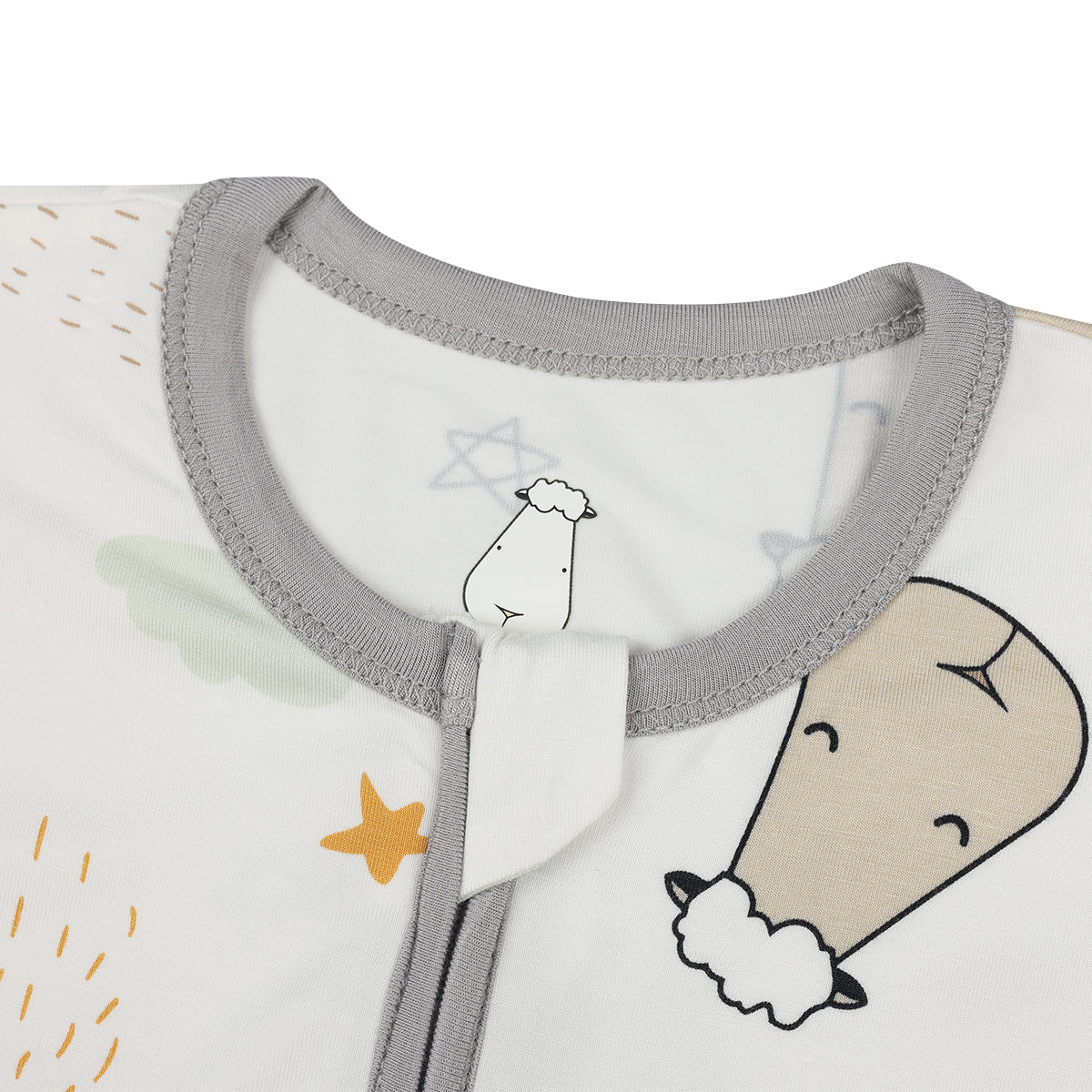 Special Edition - Romper Zip Goodnight Baa Baa White