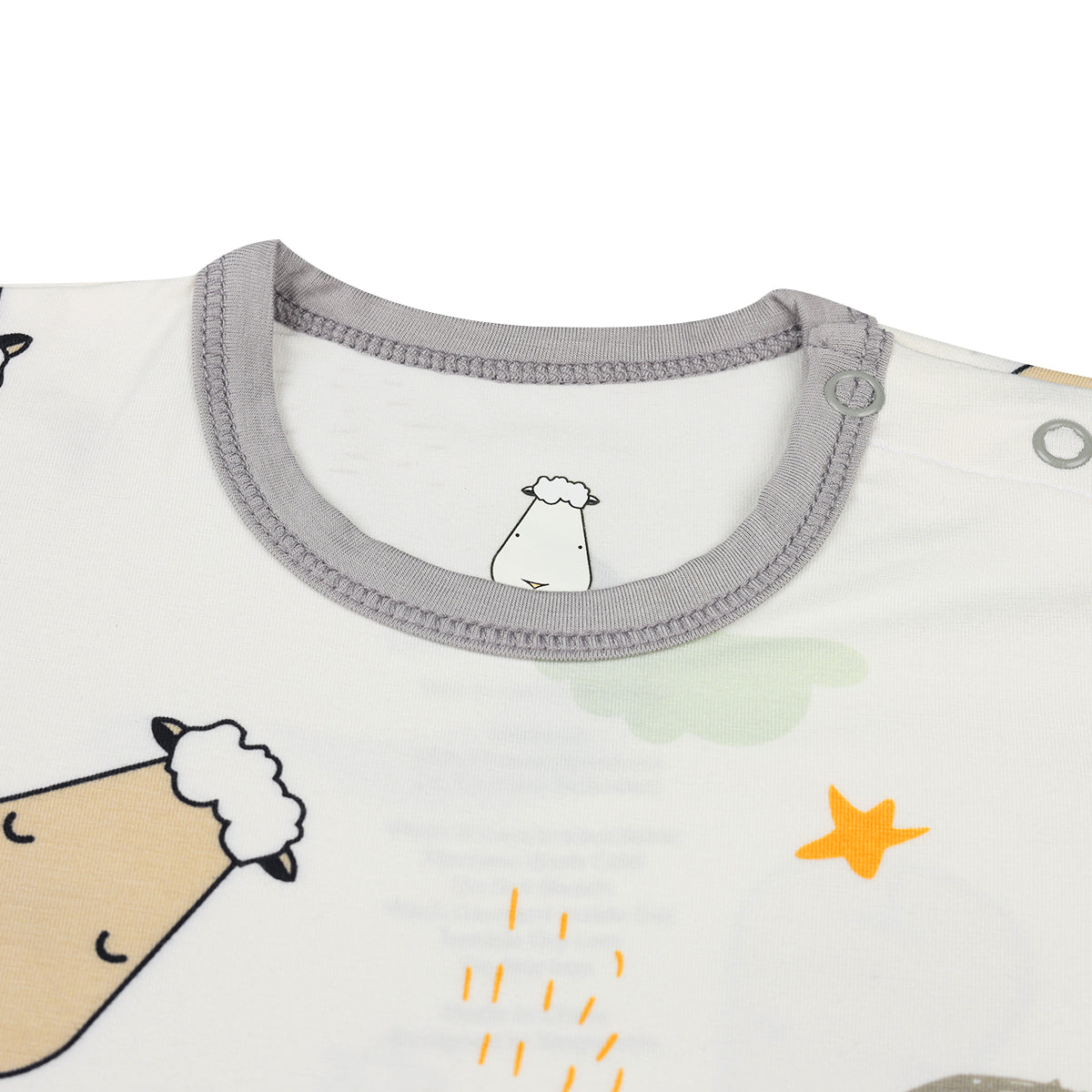 Special Edition - Romper Short Sleeve Goodnight Baa Baa White