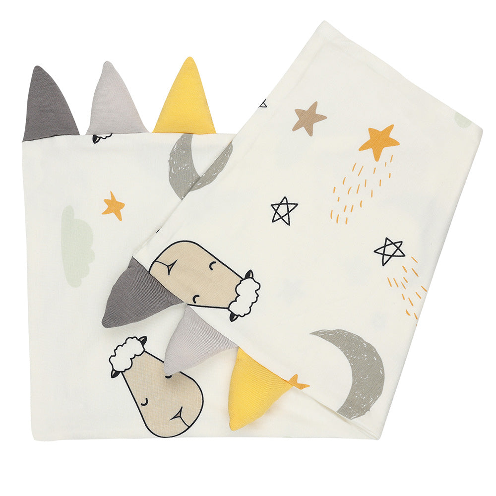 Bed-Time Buddy Case Goodnight Baa Baa White with Color tag - Small