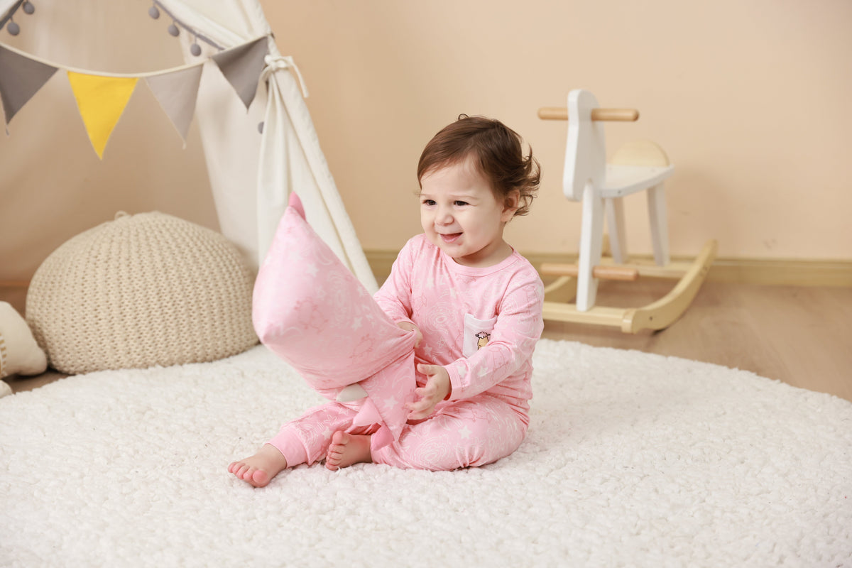 Special Edition - Bed-Time Buddy™ Case Baa Baa in the Universe Pink with Color tag - Medium
