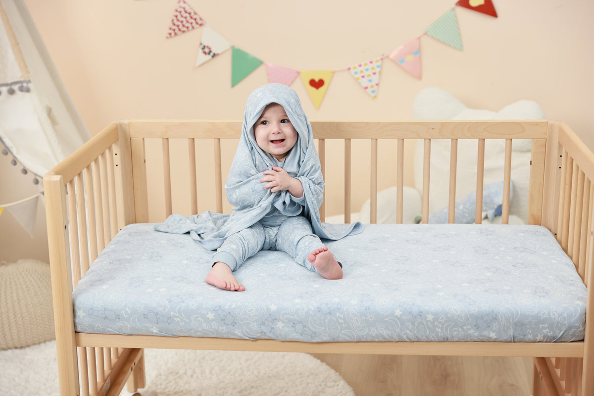 Special Edition - Double Layer Blanket Baa Baa in the Universe Blue Kids