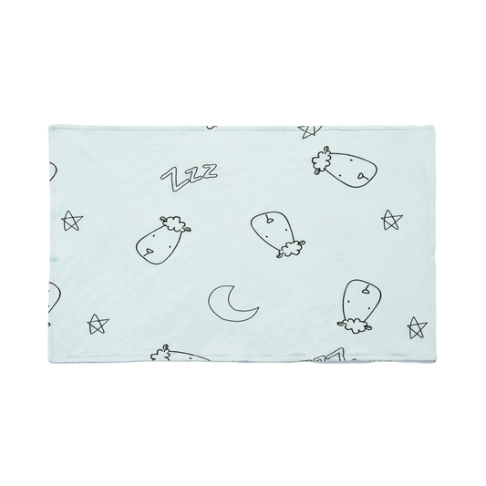 Head Pillow Case Sweet Dreams Baa Baa Blue - Kids (30 x 47 cm) CASE ONLY
