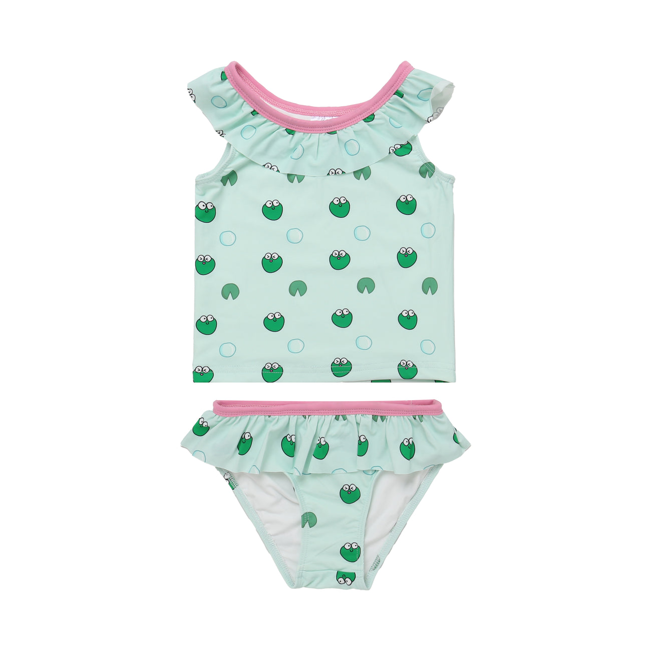 Girls Tankini Set 004 Blue