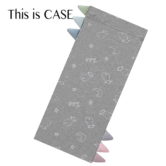 Bed-Time Buddy Case Sweet Dreams Baa Baa Grey with Color tag - Jumbo