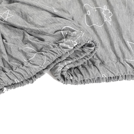 Mattress Sheet Sweet Dreams Baa Baa Grey