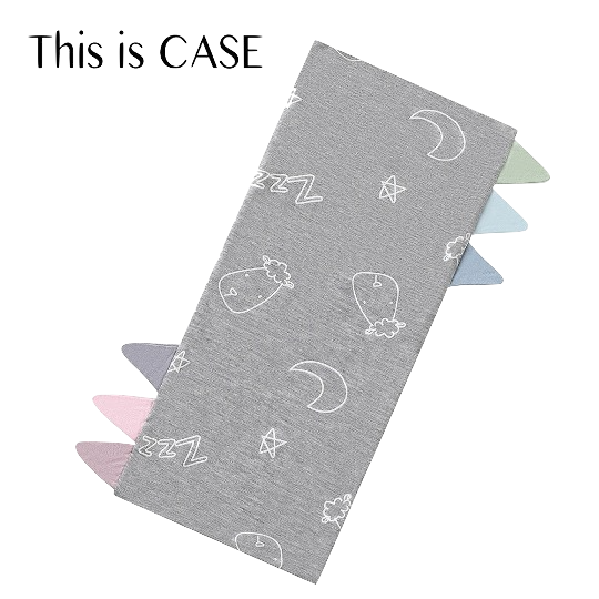 Bed-Time Buddy Case Sweet Dreams Baa Baa Grey with Color tag - Small