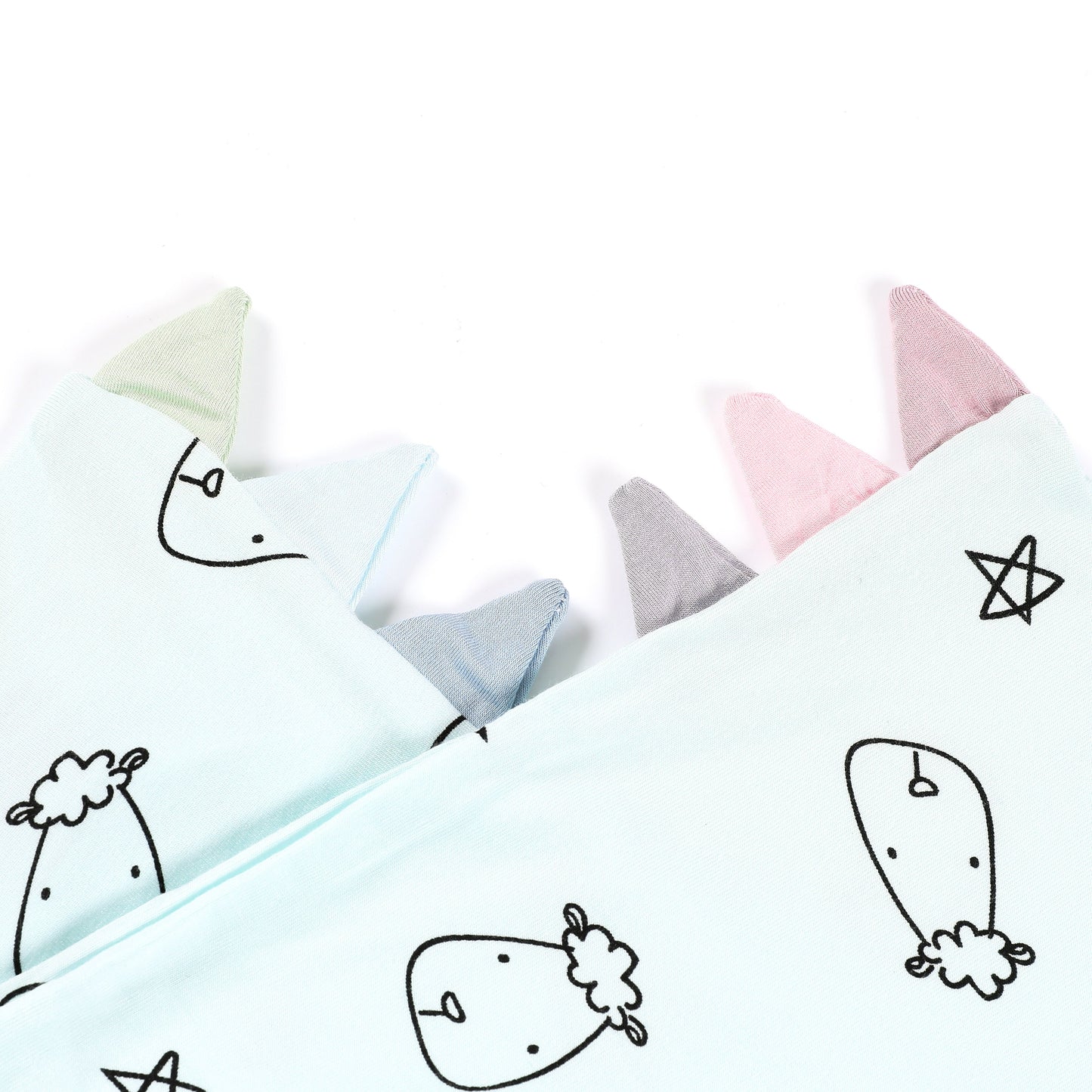 Bed-Time Buddy Case Sweet Dreams Baa Baa Blue with Color tag - Medium