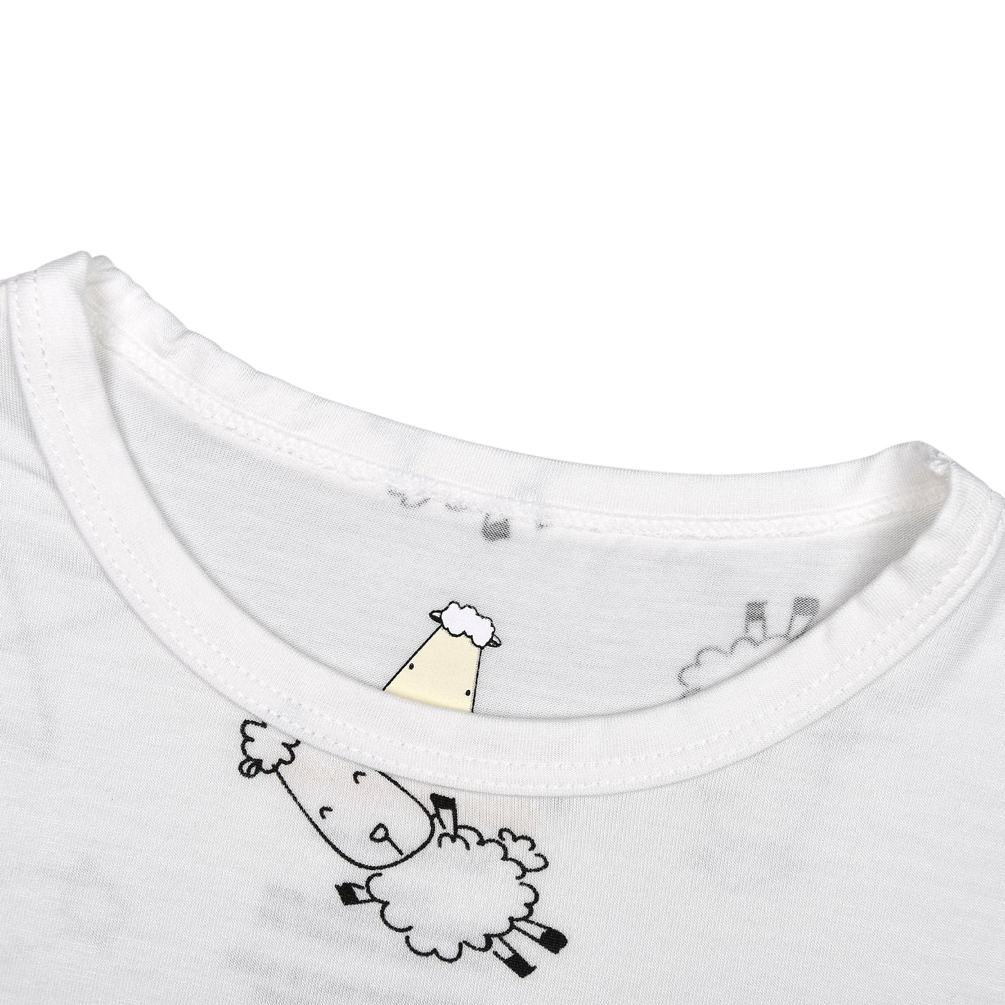 Tiered Dress Cute Big Star & Sheepz White