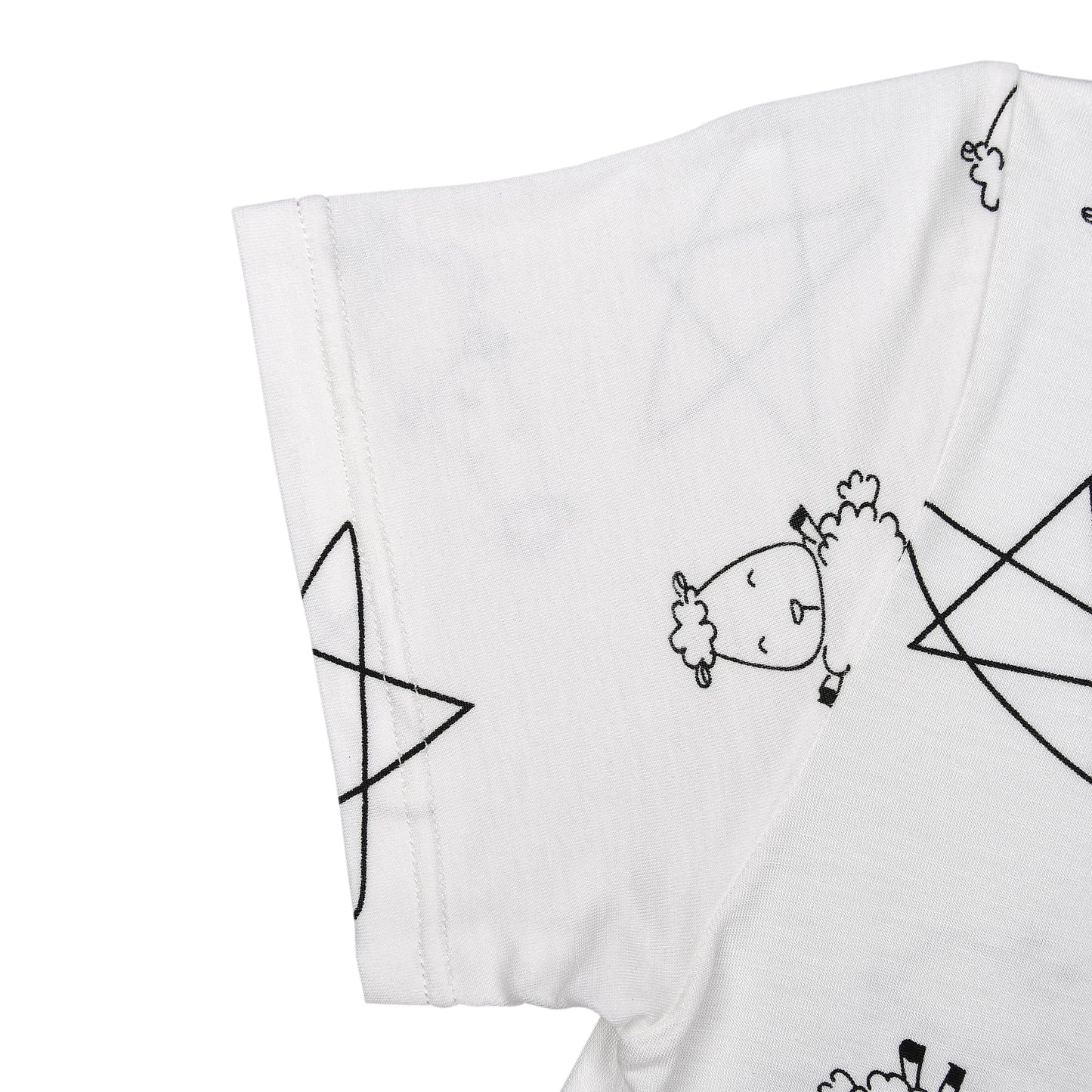 Tiered Dress Cute Big Star & Sheepz White