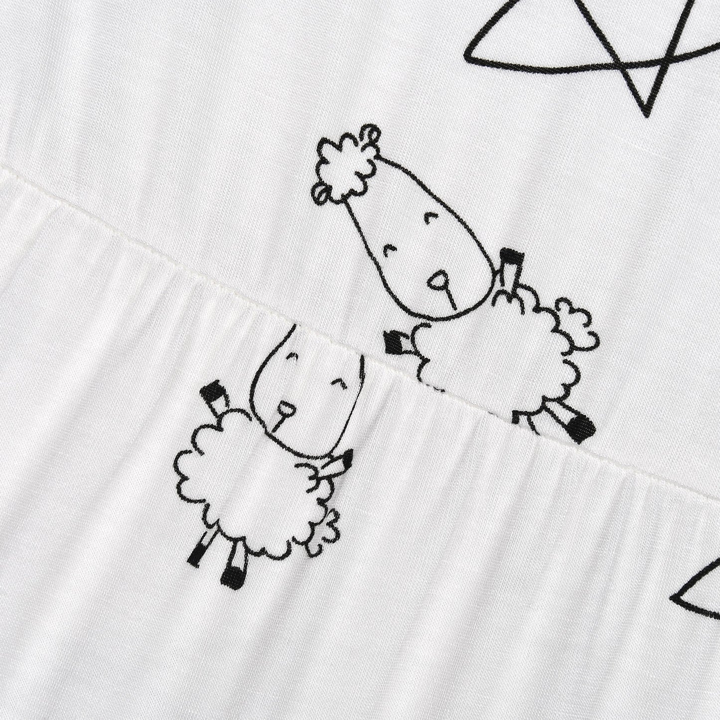 Tiered Dress Cute Big Star & Sheepz White