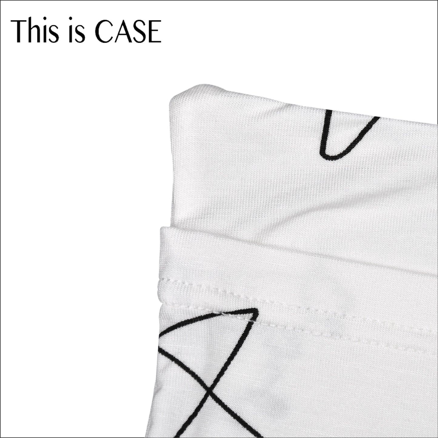 Bed-Time Buddy Case Cute Big Star & Sheepz White with Color tag - Jumbo