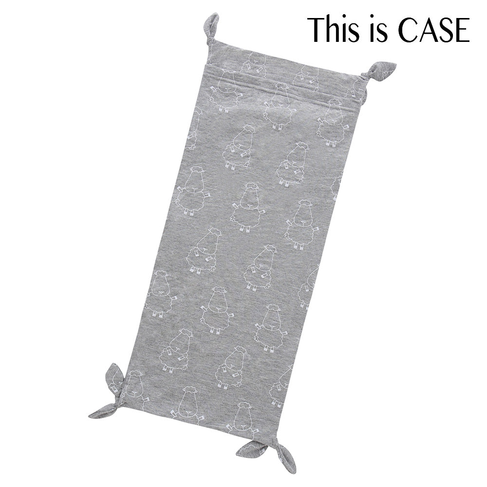 Bed-Time Buddy Case Big Sheepz Grey with Knot Grey - Jumbo