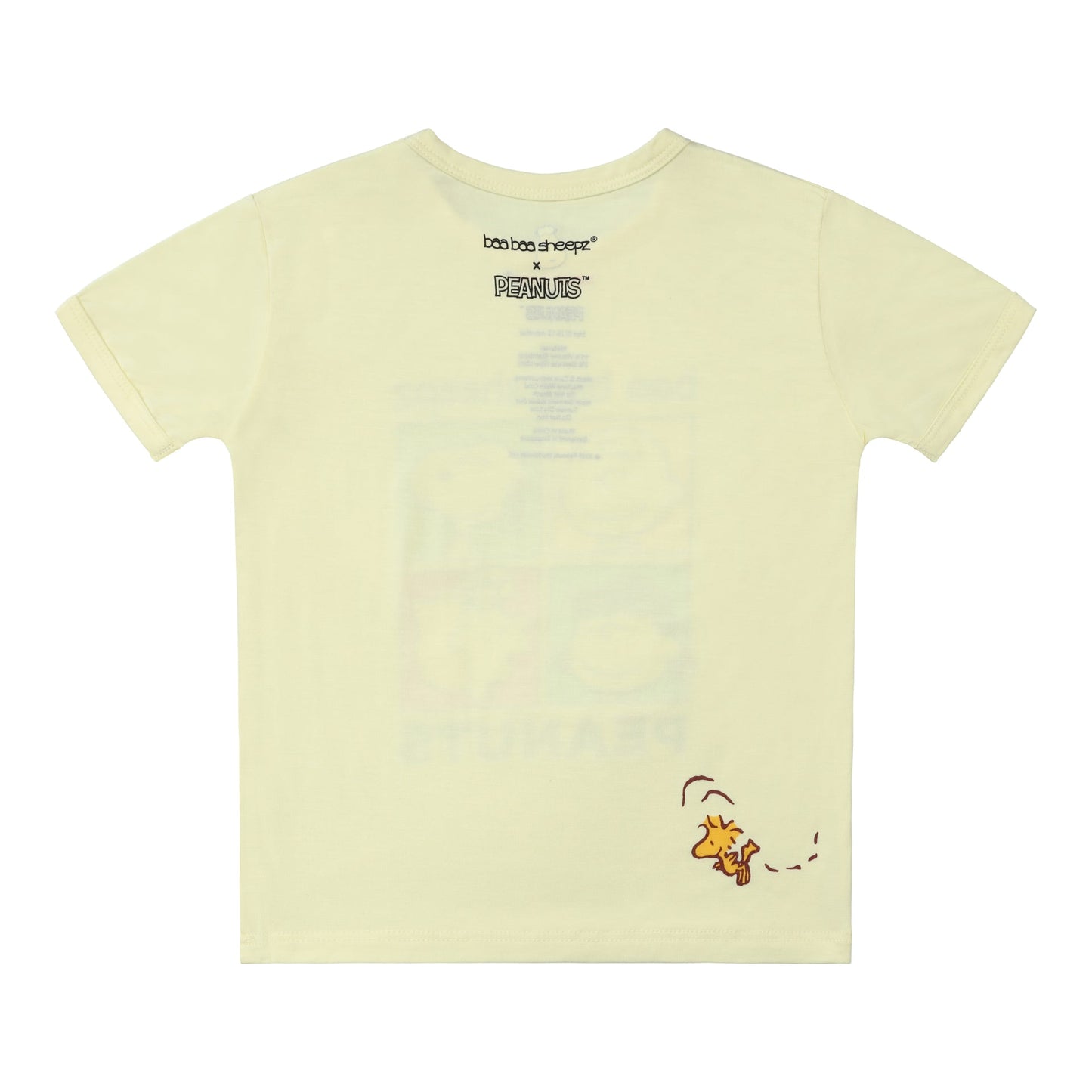Special Edition - Snoopy Short Sleeve Shirt S24 Yellow + Shorts S24 Purple