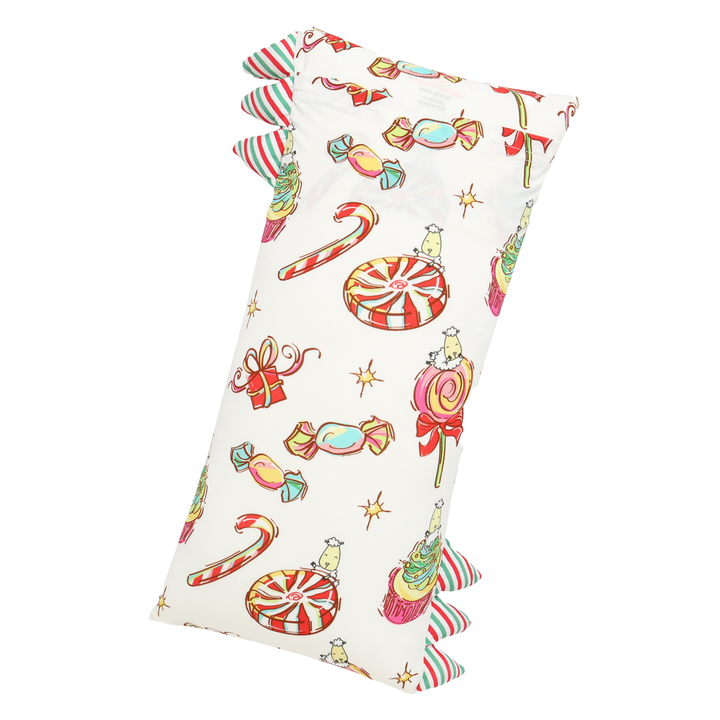 Bed-Time Buddy™ Christmas 3 White with Stripe tag - Medium