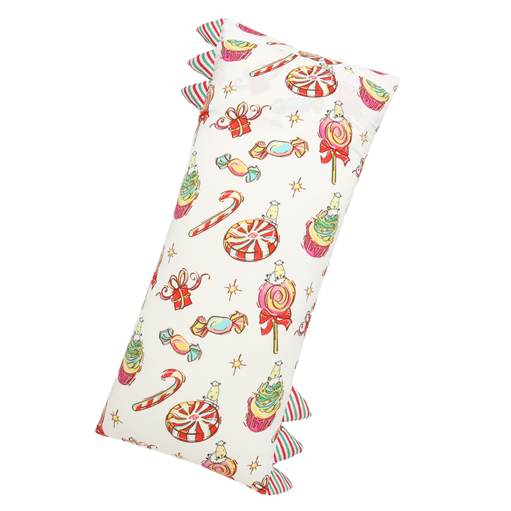 Bed-Time Buddy™ Christmas 3 White with Stripe tag - Jumbo