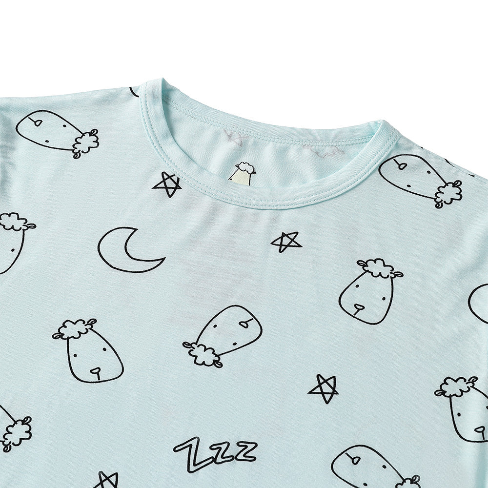 Short Sleeve Shirt Sweet Dreams Baa Baa Blue + Skirt Sweet Dreams Baa Baa Blue