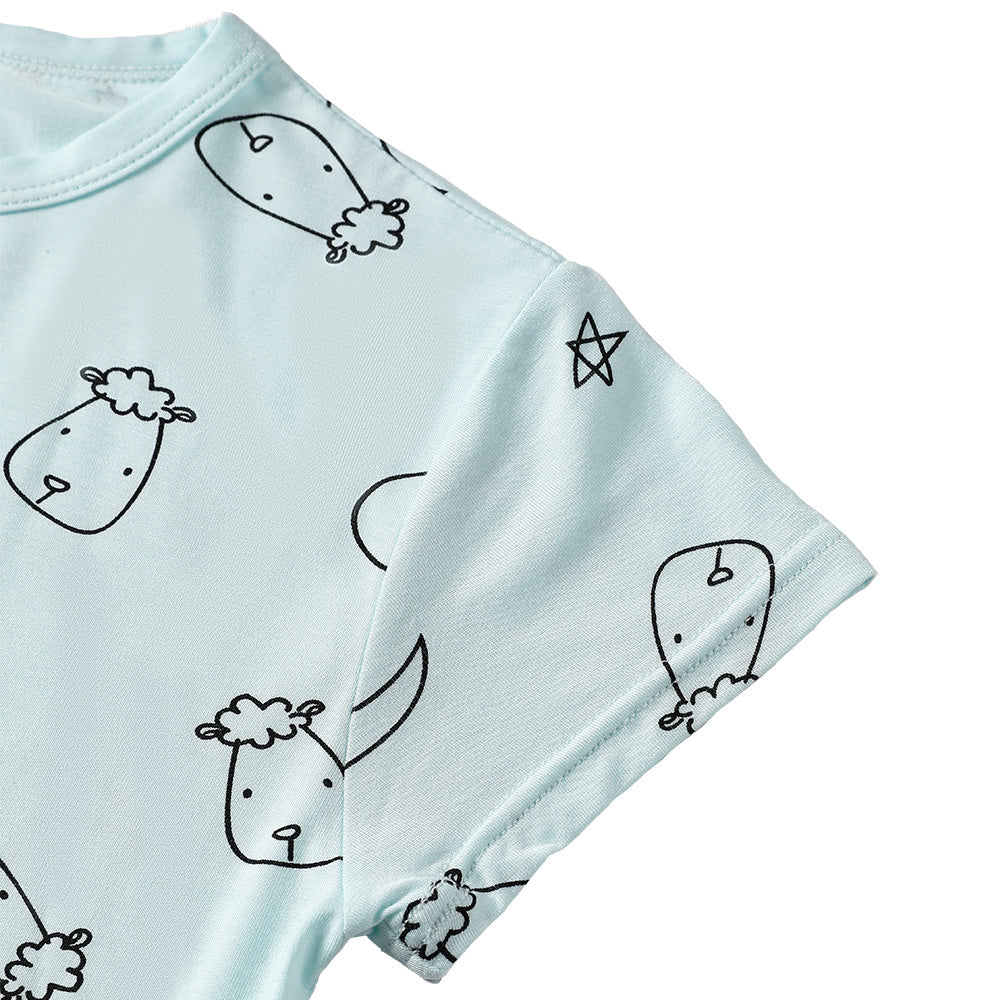 Short Sleeve Shirt Sweet Dreams Baa Baa Blue + Skirt Sweet Dreams Baa Baa Blue