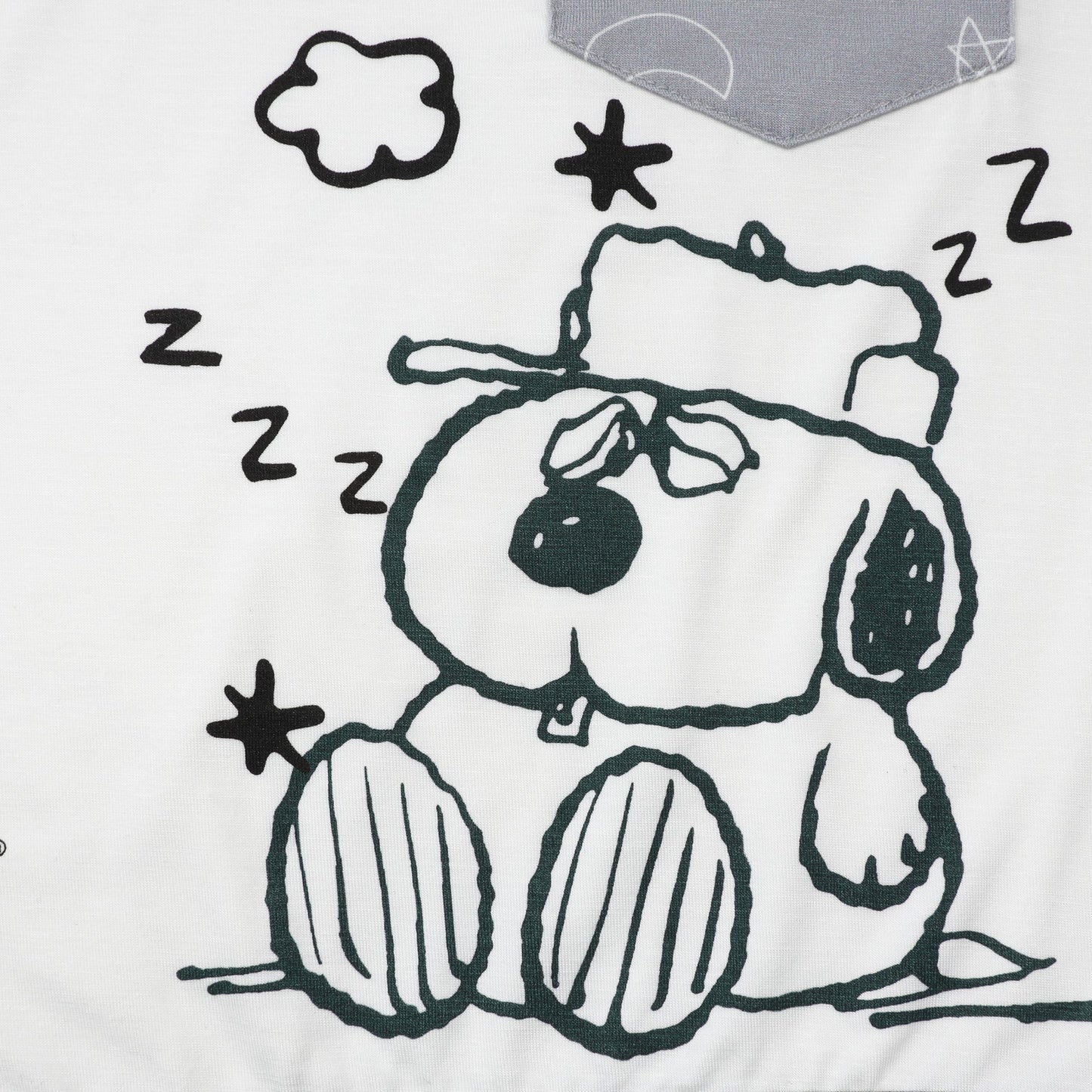 Special Edition - Snoopy Short Sleeve Shirt S27 White + Shorts S27 Grey