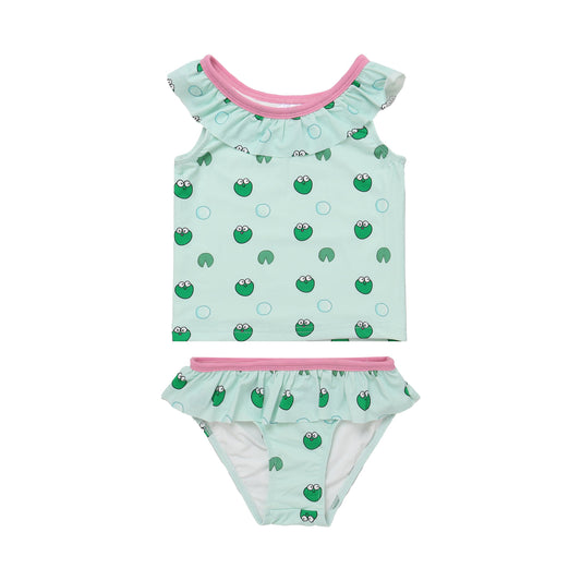 Girls Tankini Set 004 Blue