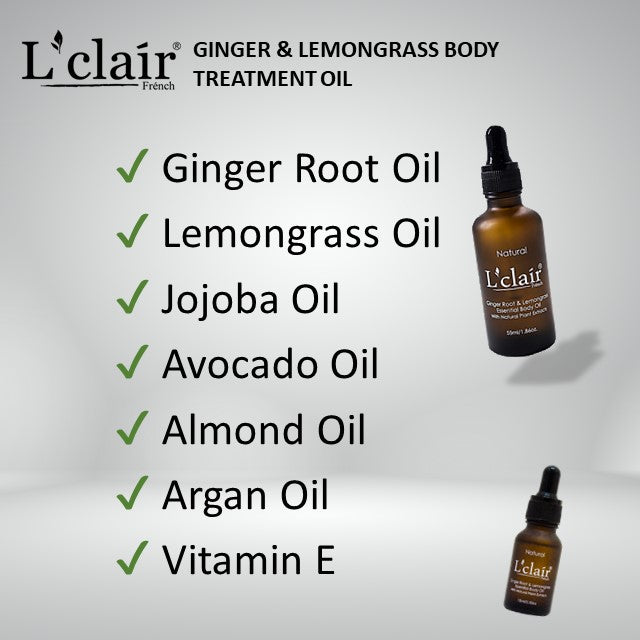 Ginger & Lemongrass Body Treatment Oil (15G) - Small