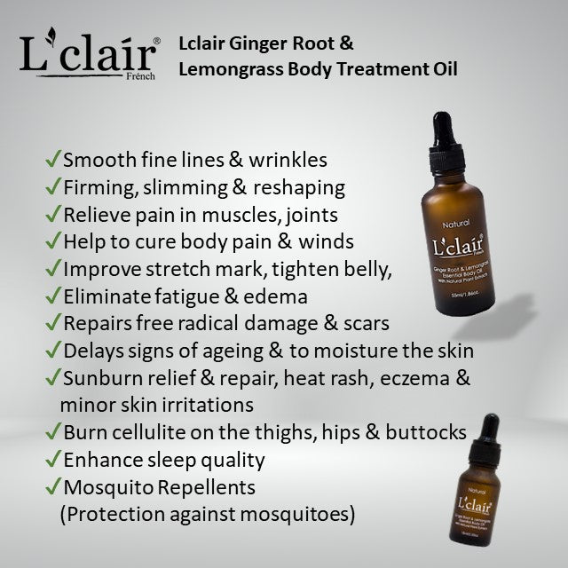 Ginger & Lemongrass Body Treatment Oil (15G) - Small