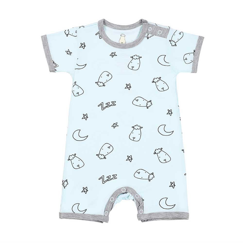 Romper Short Sleeve Sweet Dreams Baa Baa Blue