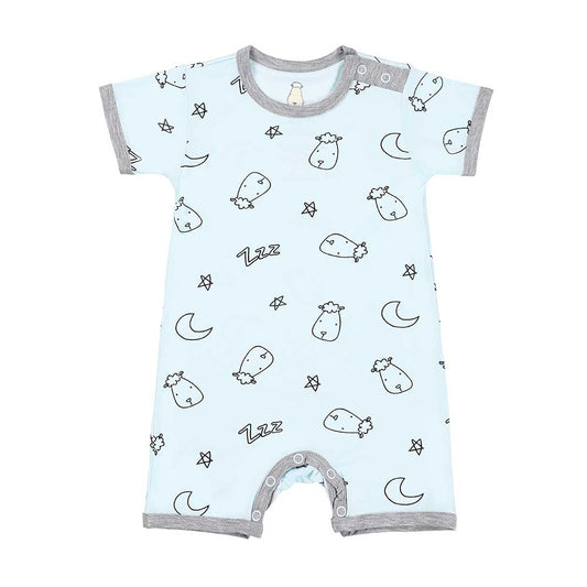 Romper Short Sleeve Sweet Dreams Baa Baa Blue