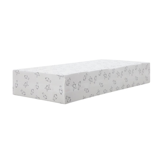 Mattress Sheet Cute Big Star & Sheepz White