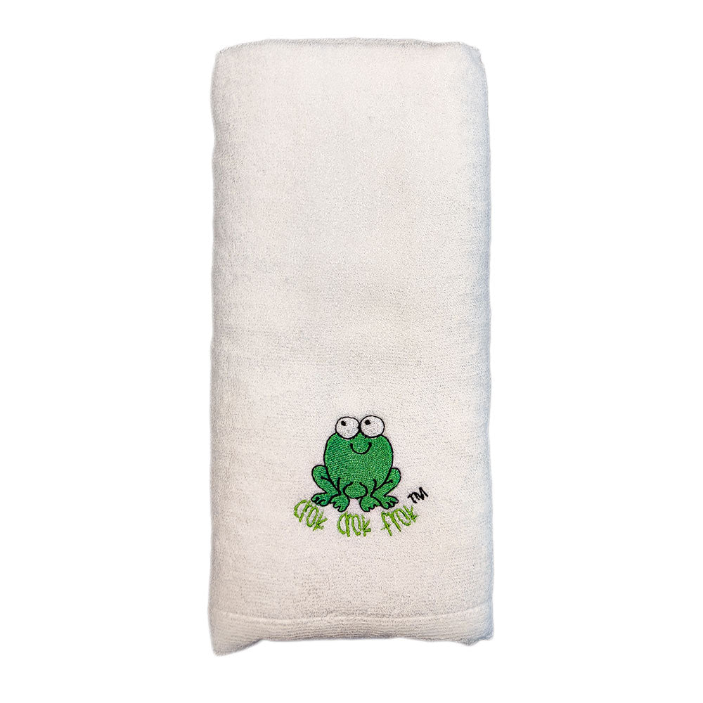 CrokCrokFrok Bamboo Towel for Baby & Kids - White - Small
