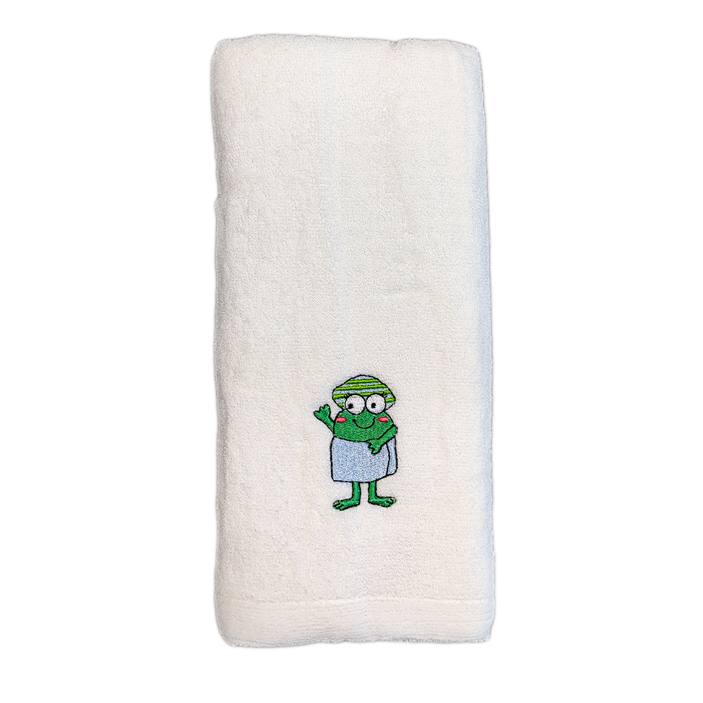 CrokCrokFrok Bamboo Towel Crok Mama for Baby & Kids - White - Small