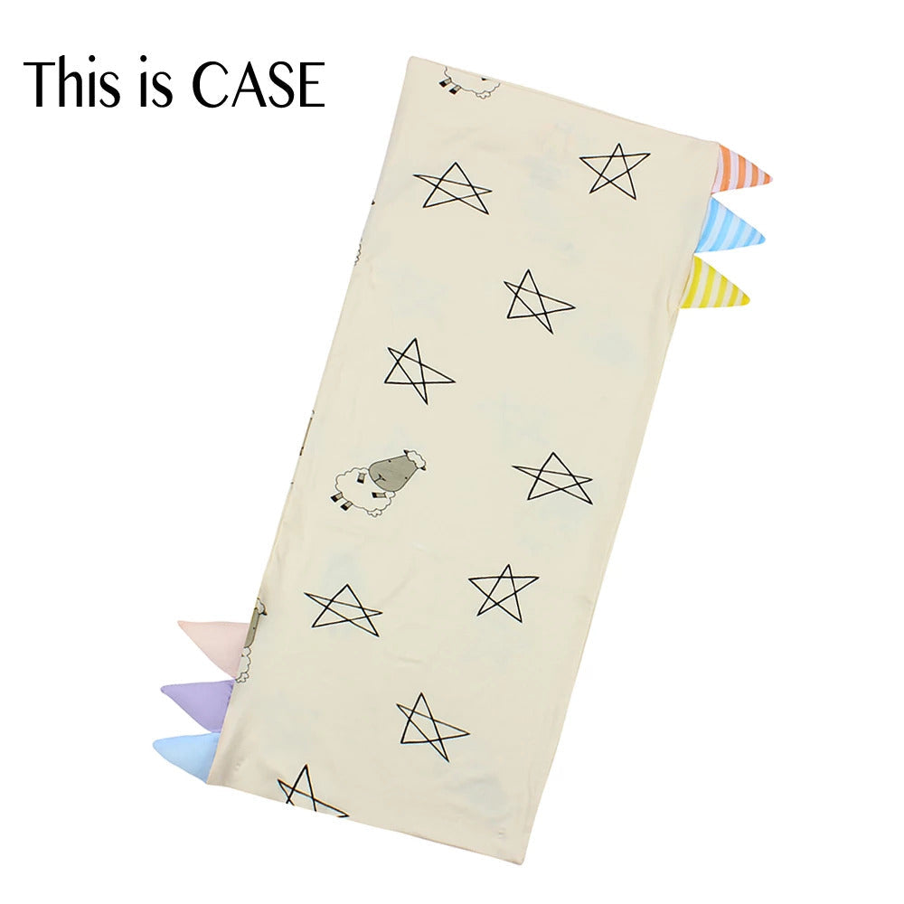 Bed-Time Buddy Case Big Star & Sheepz Yellow with Color & Stripe tag - Small