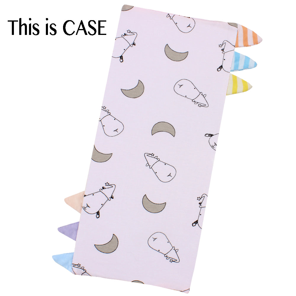 Bed-Time Buddy Case Small Moon & Sheepz Pink with Color & Stripe tag - Jumbo