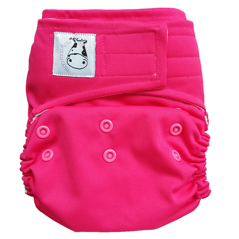 Cloth Diaper One Size Aplix - Candy Pink