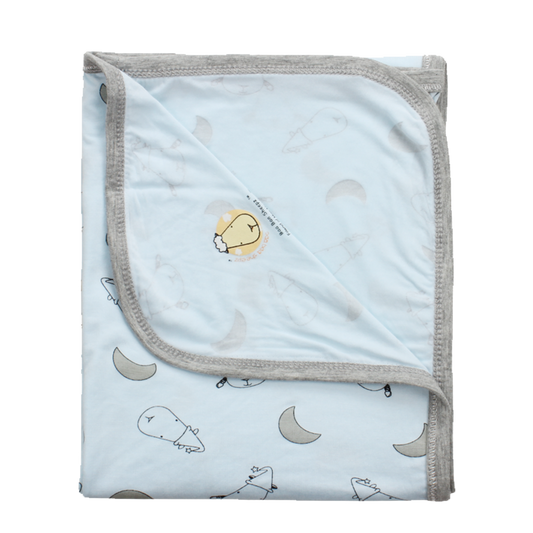 Single Layer Blanket Small Moon & Sheepz Blue - 36M